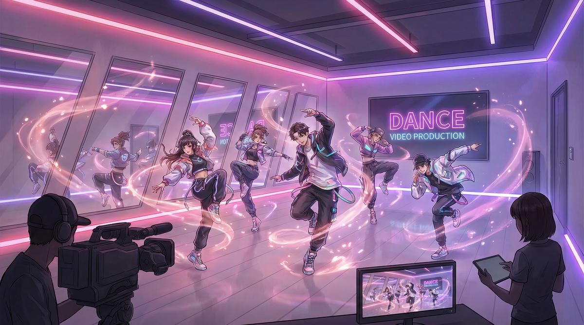 糖心vlog舞蹈视频拍摄现场